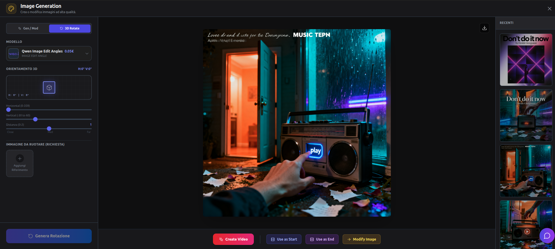 Alice Studio - Image Angle Edit